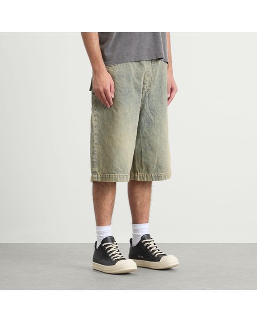 Entire studios Green Spar Denim Shorts for men