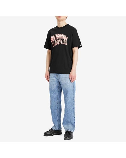 BBCICECREAM Black Mountain Fill Arch Logo T-Shirt for men