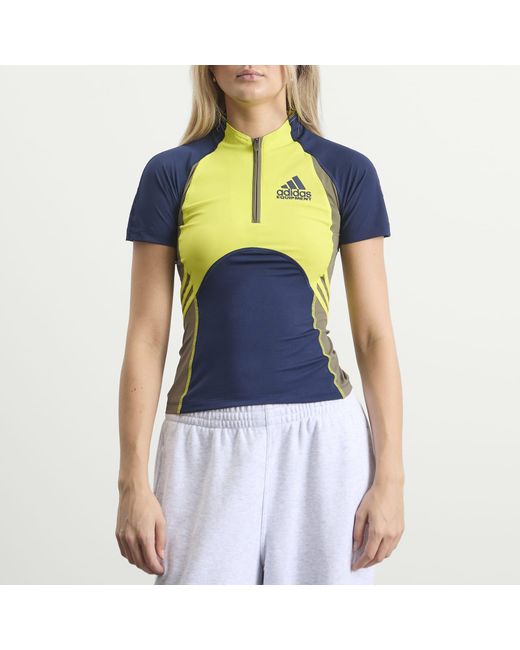 Adidas Blue Eqt Tight Sports Top
