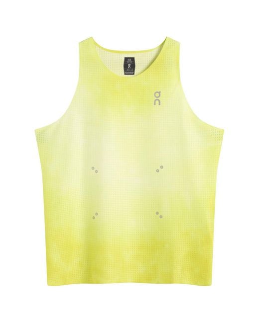 ON Pace Tank メンズ S イエロー On Shoes Pace Tank in Yellow for Men | Lyst