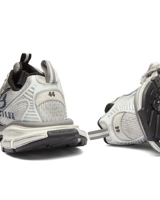Balenciaga White 3Xl Split Logo Sneaker for men