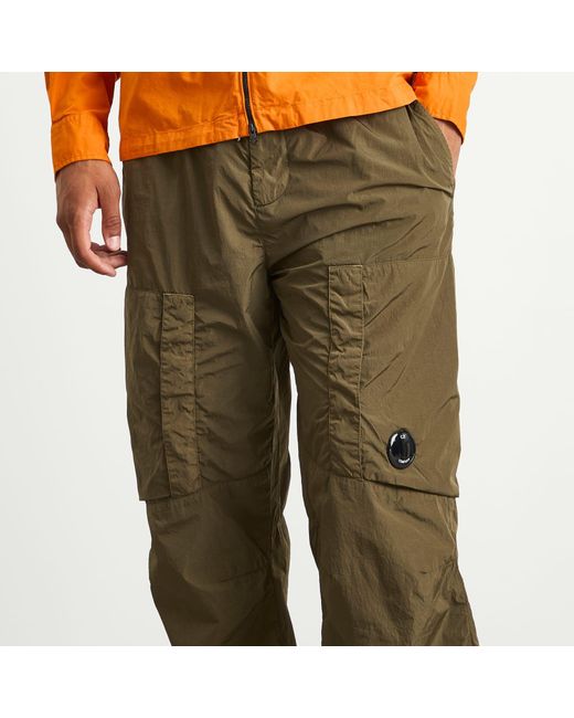 C P Company Green Chrome-R Cargo Pants for men
