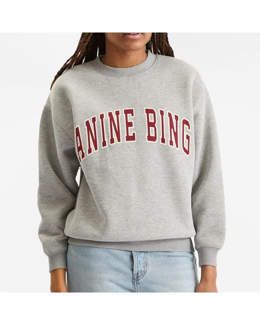 Anine Bing Gray Spencer Sweatshirt