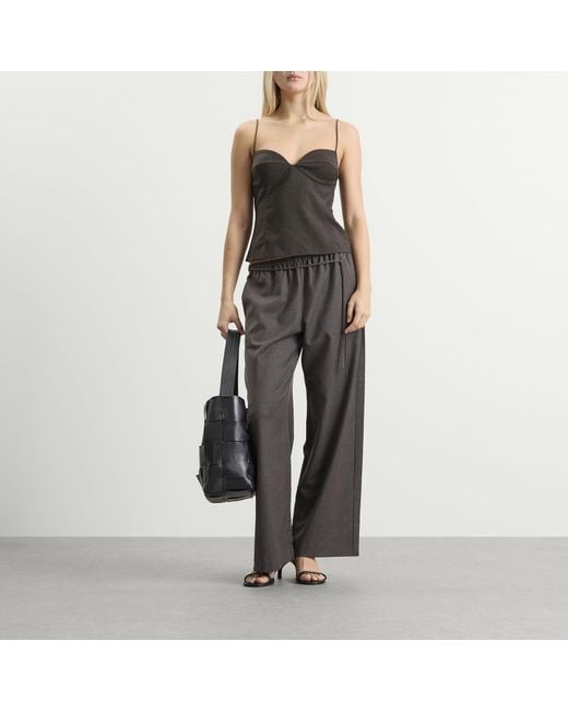 St. Agni Brown Wool Cami