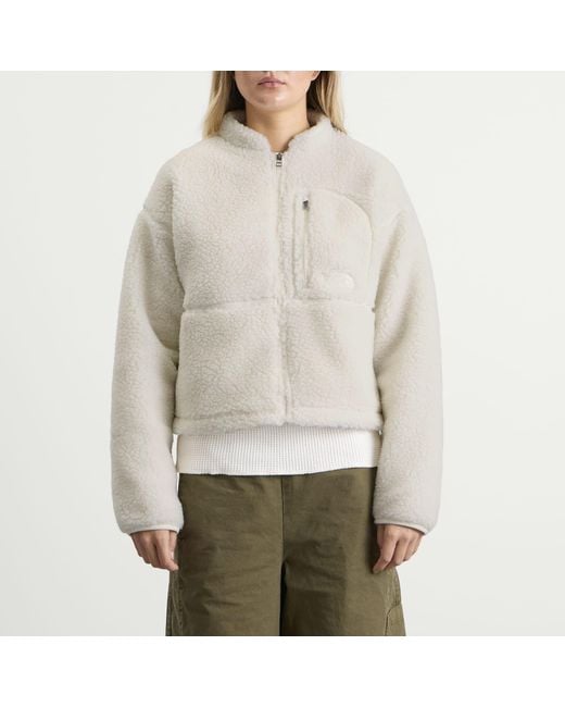 The North Face White Extreme Pile 2 Full Zip Jacket
