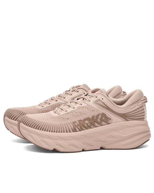 Hoka One One Pink Bondi 7 Sneaker