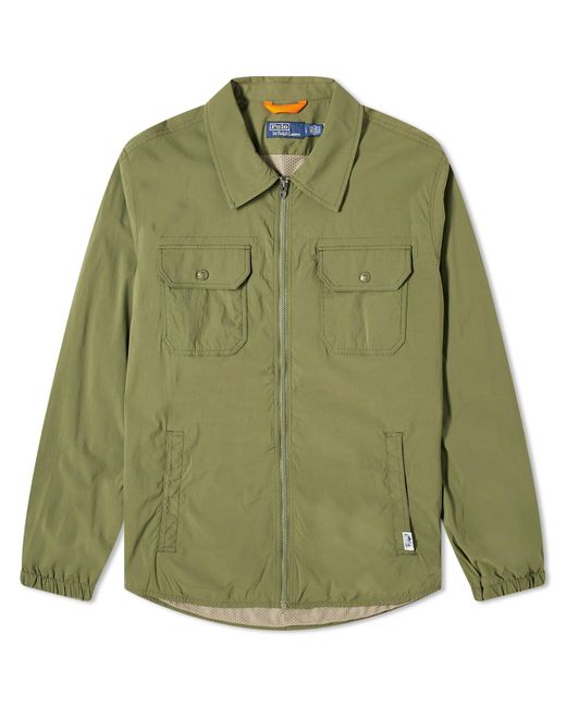 Polo Ralph Lauren Green Lined Shirt Jacket for men
