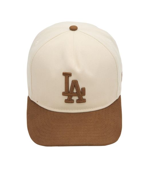 KTZ Natural La Dodgers Suede Visor 9Fifty Cap