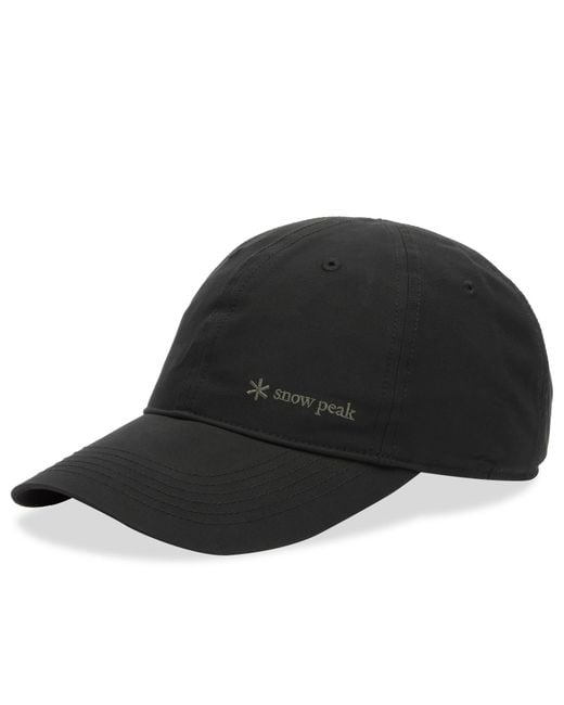 Snow Peak Black Light Dobby Cloth Cap for men