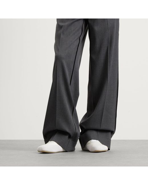 Maison Margiela White Mm6 Leather Ergomonic Sneaker for men