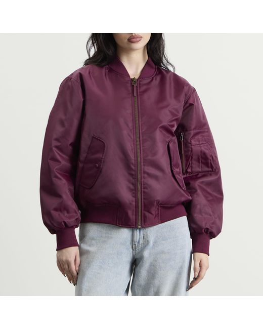 Anine Bing Purple Leon Bomber Jacket
