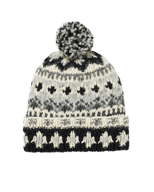 black bobble beanie hat womens