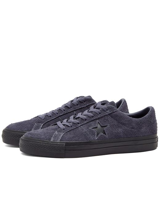 Converse Blue Cons One Star Pro Shaggy Suede Sneakers for men