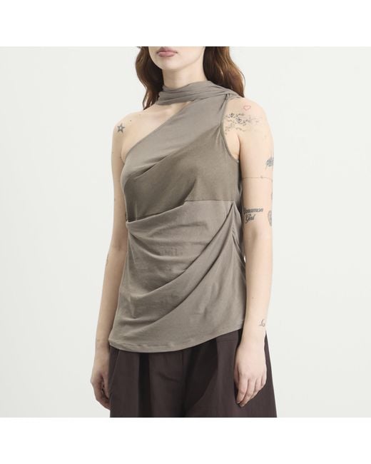 Entire studios Gray Sleeveless Dalters Top 2