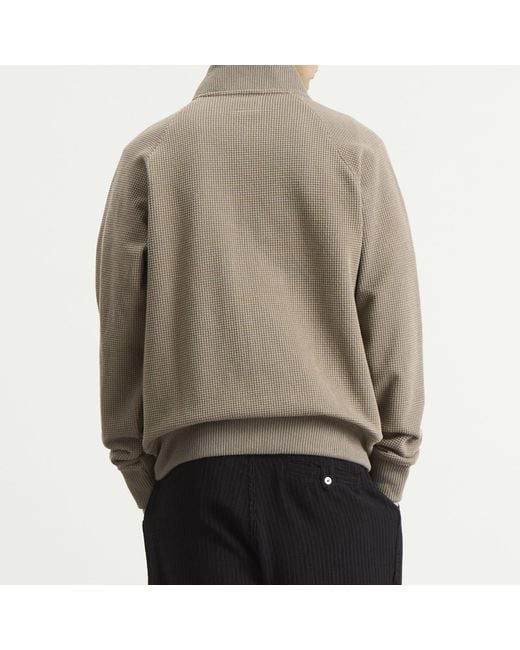 Heresy Gray Knot Zip Knit Cardigan for men