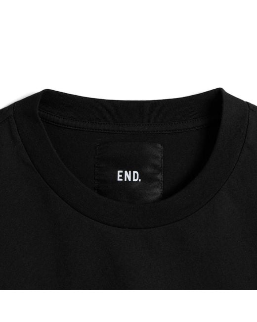 END. Black Monogram T-Shirt