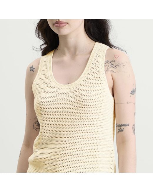 Anine Bing Natural Arie Tank Top