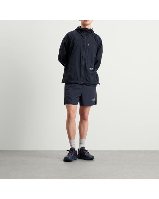And Wander Blue X Altra Ventilation Wind Jacket for men