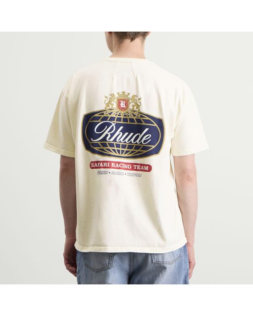 Rhude White Safari Crest T-Shirt for men