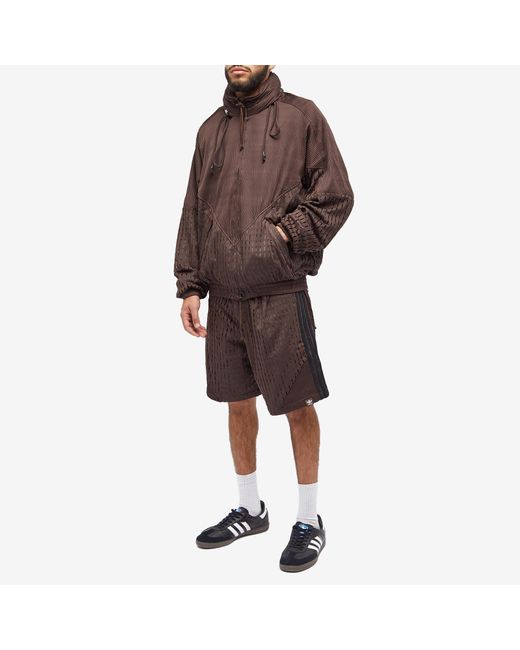 Adidas Brown X Sftm Hooded Track Jacket for men