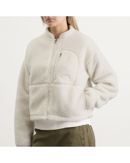 The North Face White Extreme Pile 2 Full Zip Jacket