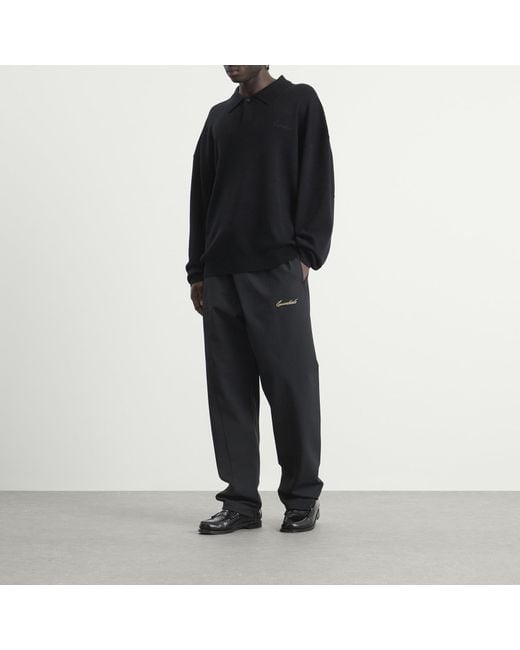 Fear Of God Black Signature 90S Knit Polo for men