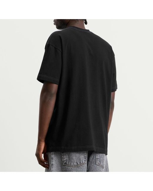 POLAR SKATE Black Beach Walk Contrast T-Shirt for men