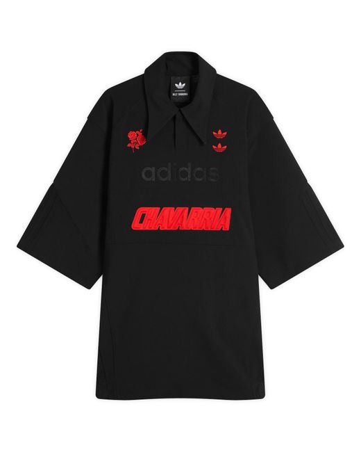 adidas X Willy Chavarria Polo Shirt in Black for Men | Lyst