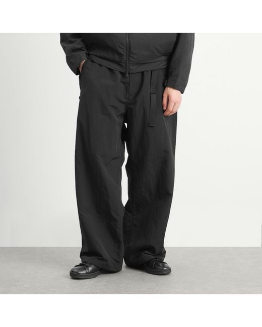 Y-3 Black Nylon Belted Trouser for men
