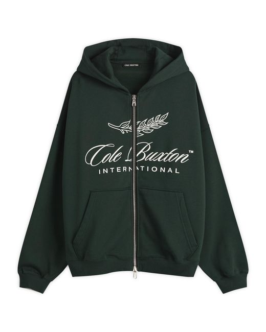 Cole Buxton Green International Zip Hoodie for men