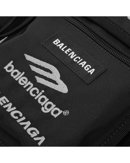 Balenciaga Black Sport Explorer Cross Body Pouch for men