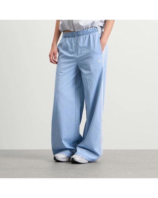 Adidas Blue Denim Wide Leg Pants