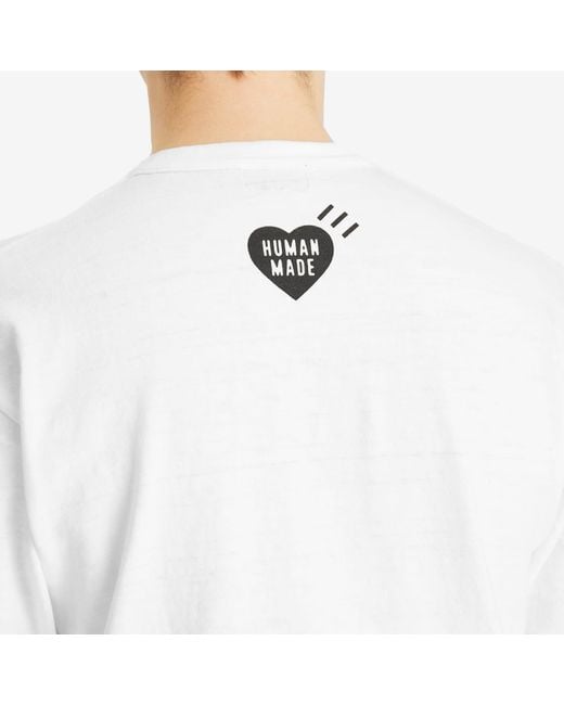 Human Made White Circle Graphic T-Shirt for men