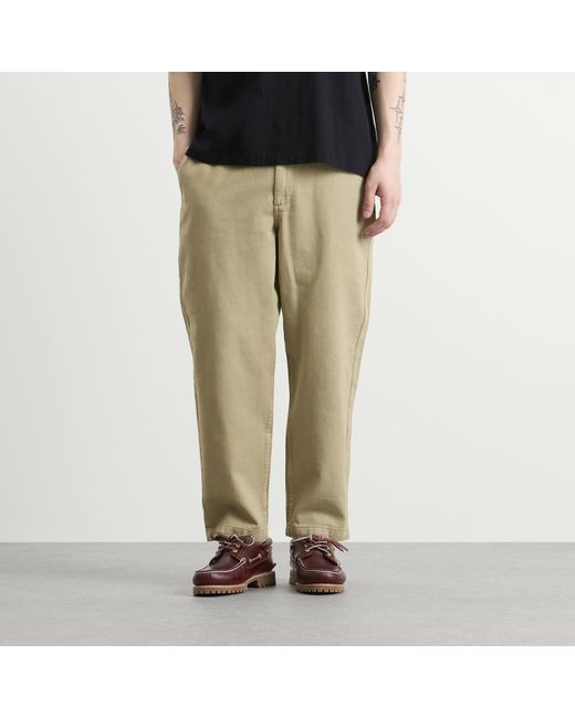 Wax London Natural Kurt Twill Trousers for men