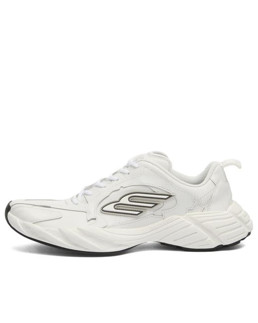 Balenciaga White Monday Leather Sneaker for men