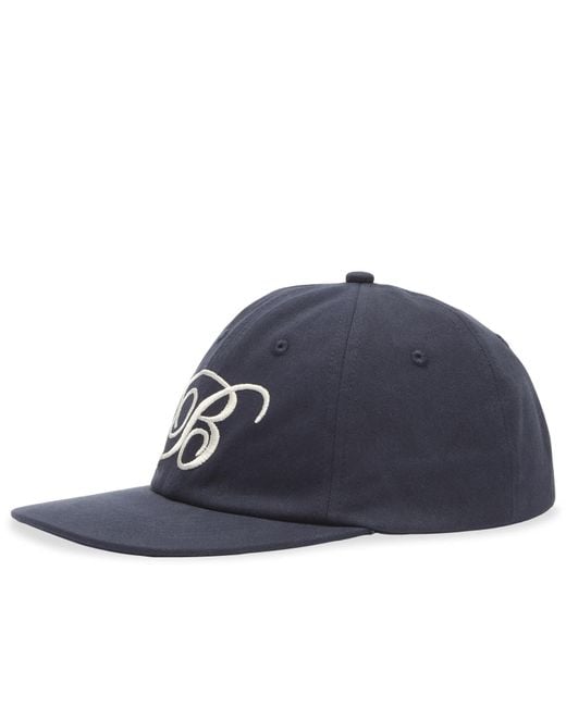 BOUND Blue Script Embroidered 6 Panel Cap for men