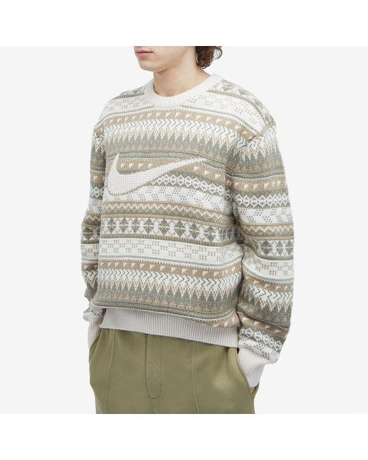 Nike Apparel Life Fair Isle Sweater for Men | Lyst UK Nike Apparel Life Fair Isle Sweater for Men | Lyst UK