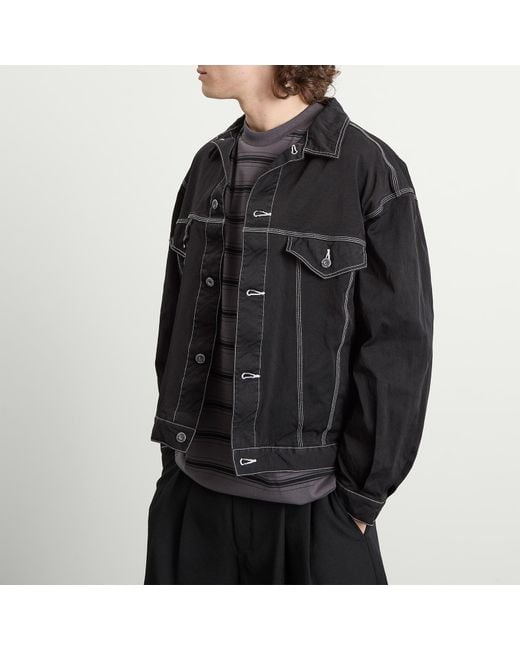 Comme des Garçons Black Contrast Stitch Jacket for men