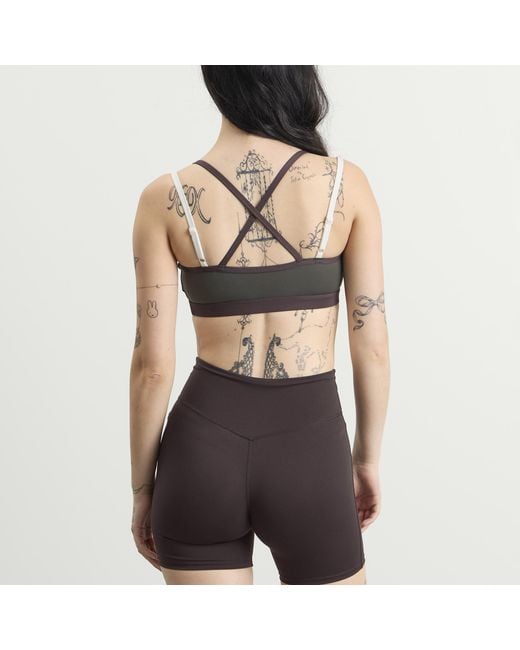 Tala Black Skinluxe Contrast Strap Sports Bra