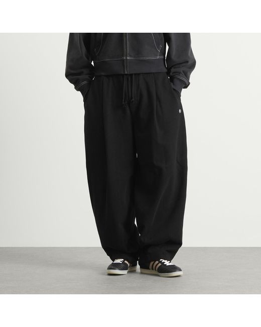 ANGLAN Black Steady Sweat Balloon Pants for men