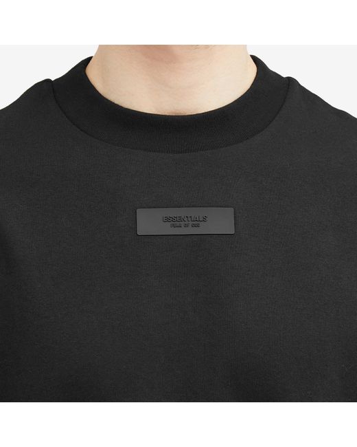 Fear Of God Black Long Sleeve Spring Tab T-Shirt for men