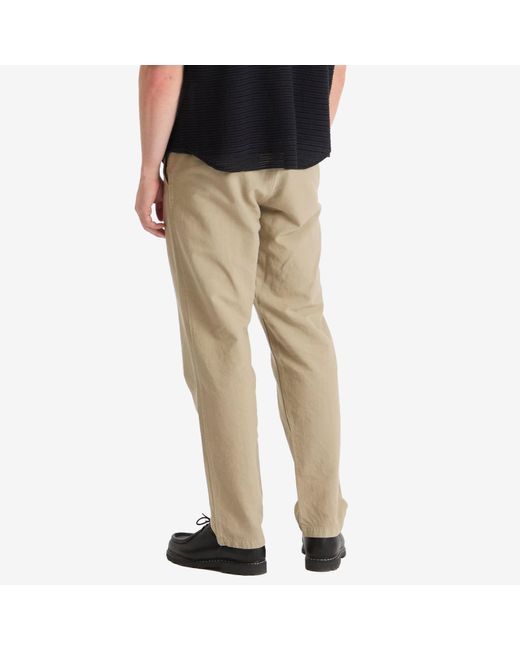 Norse Projects Natural Ezra Relaxed Cotton Linen Trousers for men