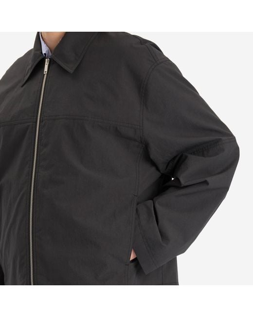 Studio Nicholson Black Fola Zip Through Jacket for men