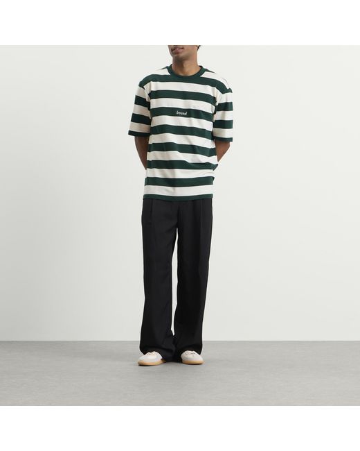 BOUND Green Stripe T-Shirt for men