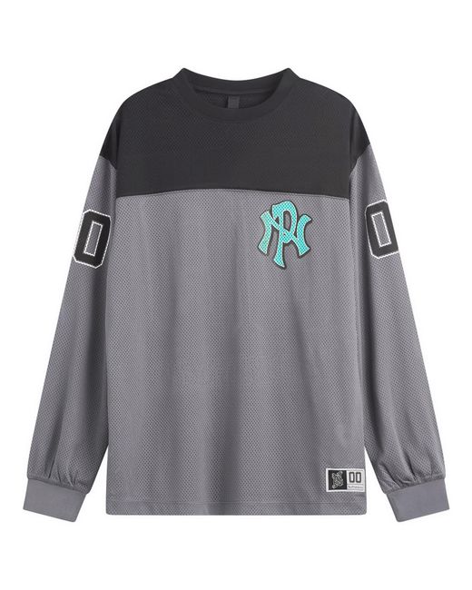 No Problemo Gray Nyp Long Sleeve Sports Jersey for men
