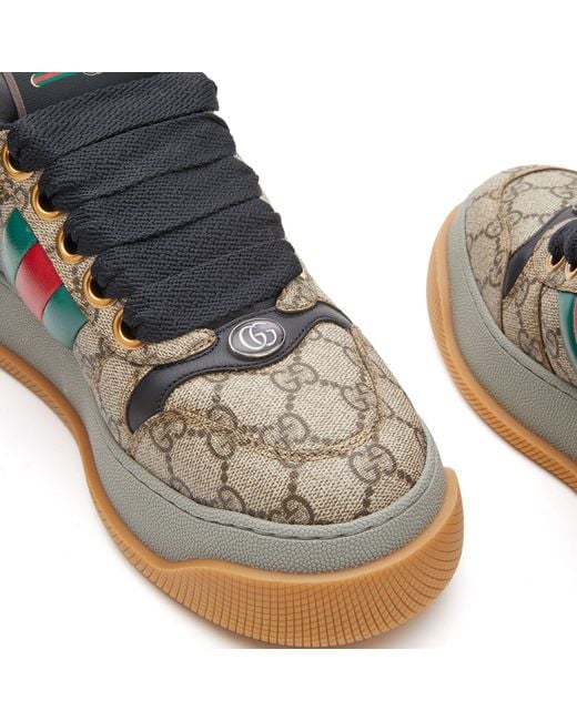 Gucci Blue Double Screener Sneakers for men