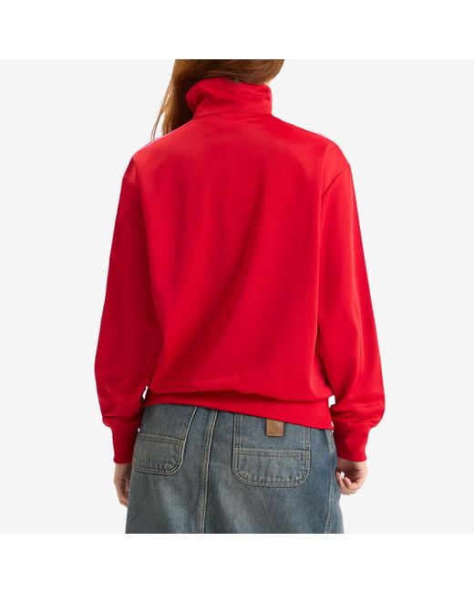Adidas Red Adicolor Classics Firebird Track Top