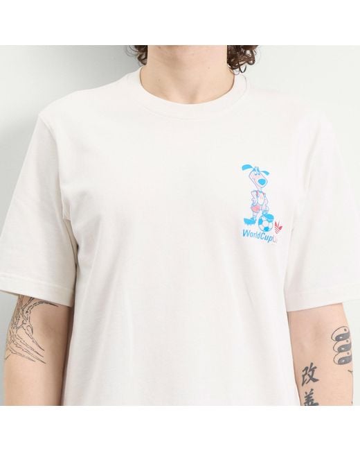 Adidas White Mascot T-Shirt for men