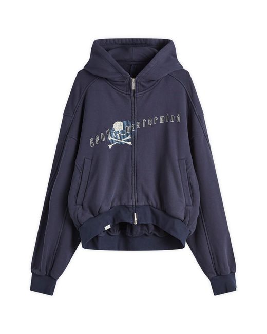 C2H4 Blue X Mastermind Japan Profile Zip Hoodie for men