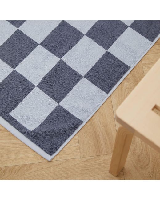 Hay Blue Check Bath Mat